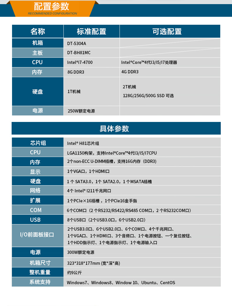 东田酷睿4代壁挂式山西工控机,多串口工业电脑,DT-5304-GH81MC.jpg