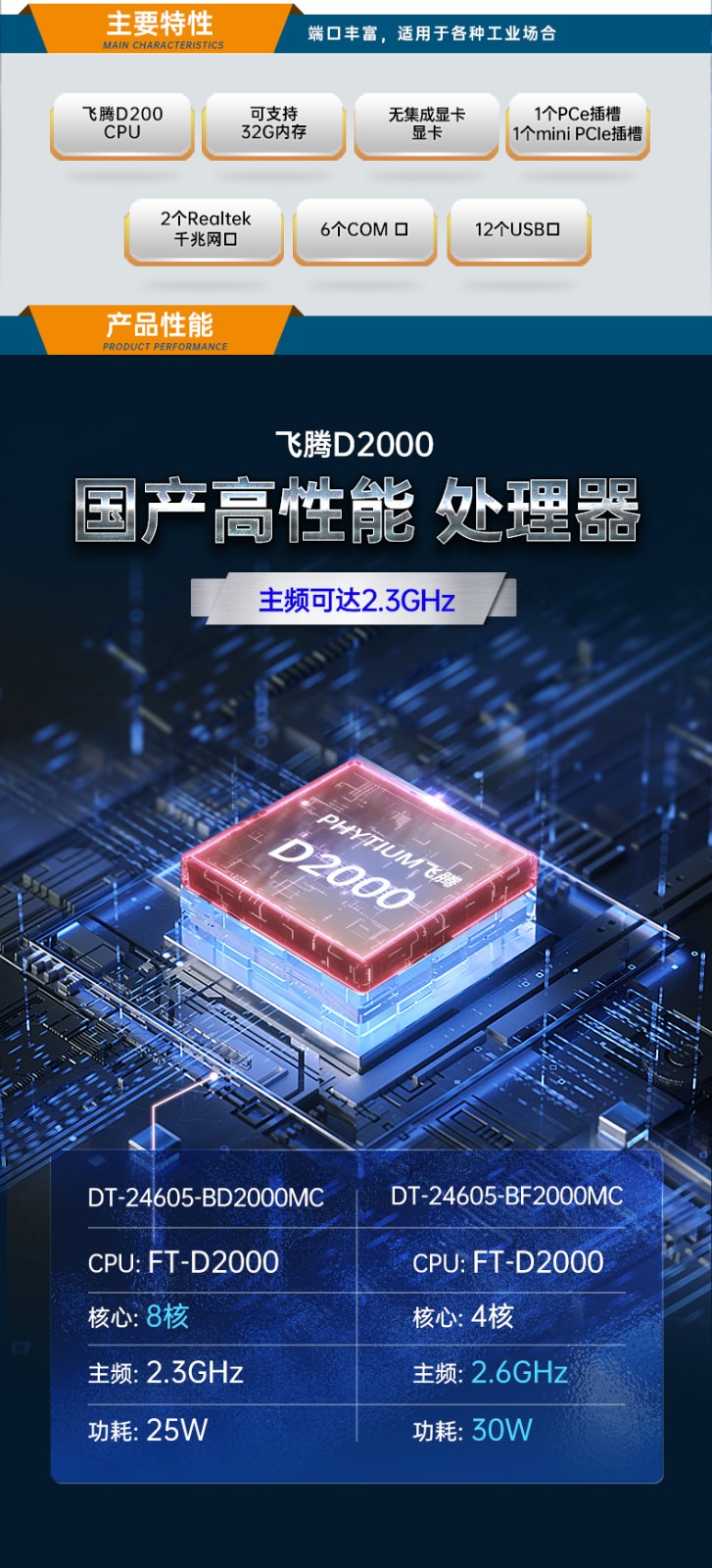 国产化塔洋镇工控机,飞腾D2000CPU主机,DT-24605-BD2000MC.jpg
