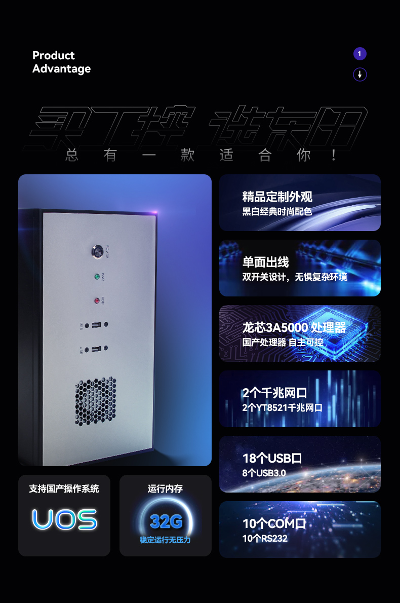 国产化壁挂式山西工控机,龙芯CPU工业电脑,DT-5307-H3A5KMC.jpg