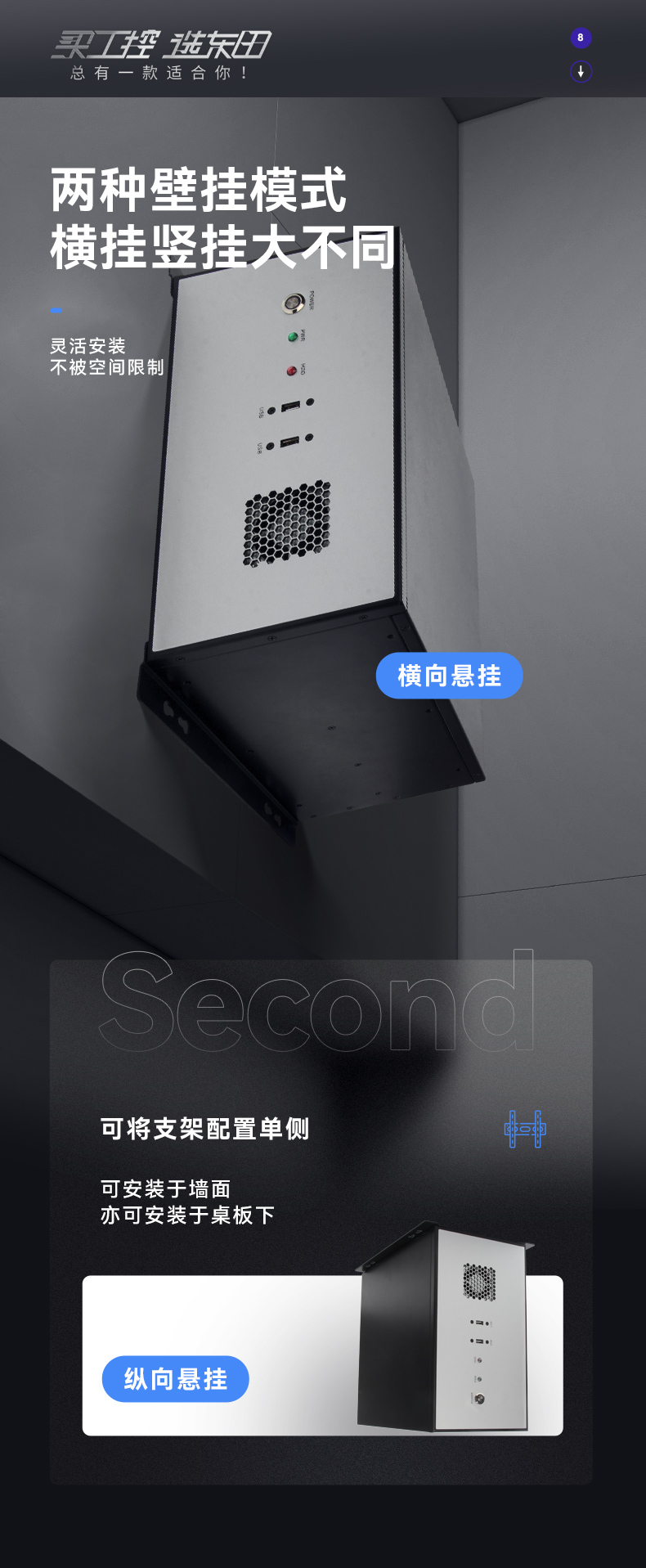 国产化壁挂式山西工控机,龙芯CPU工业电脑,DT-5307-H3A5KMC.jpg
