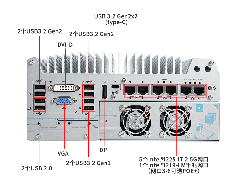 塔洋镇酷睿12代工业电脑|工业车载计算机|DTB-3180-Q670E