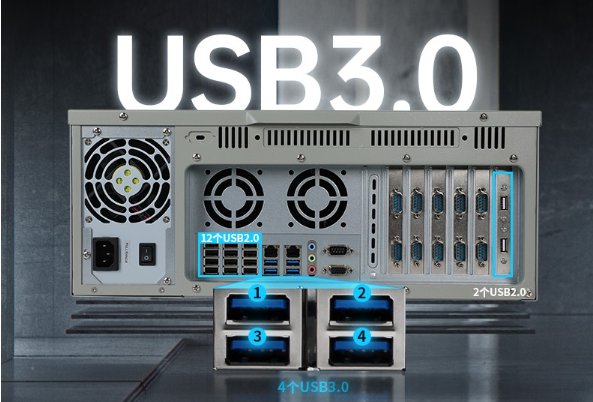 国产化飞腾4U上海工控机USB口.png
