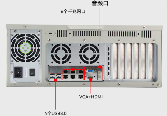 国产化4U保定工控机端口.png