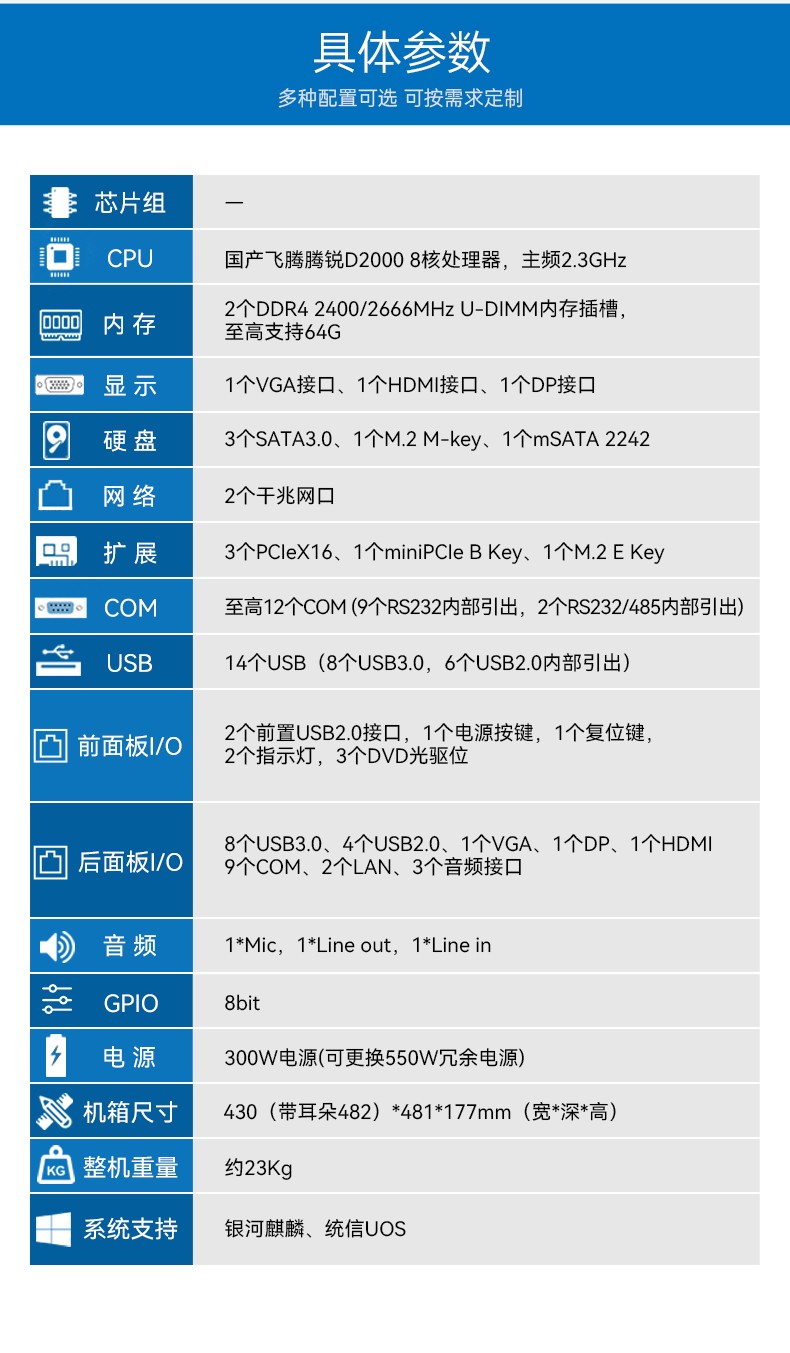 飞腾D2000国产安全山西工控机,数据加密,电力/轨道交通专用主机,DT-610L-TD2KMB .jpg