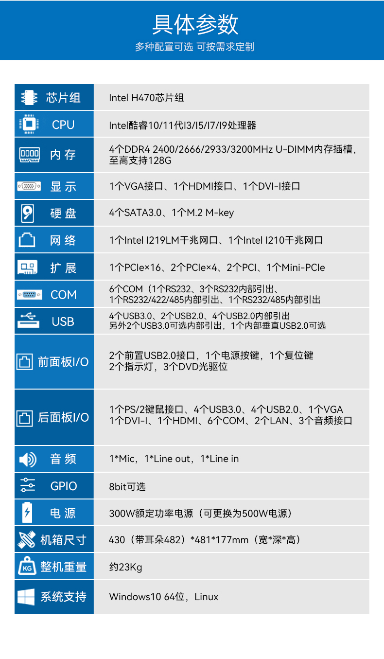 酷睿11代i9工业主机电脑,高性能4U苏州工控机,双网6串,DT-610L-BH470MA.jpg