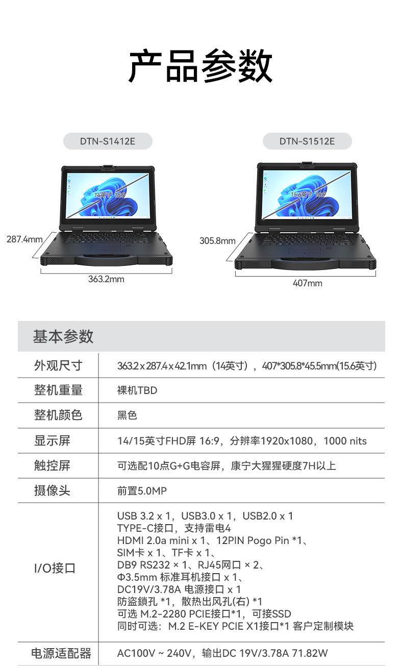 酷睿12代户外笔记本,雷电4高速接口,Windows 11加固大连三防笔记本,DTN-S1512E.jpg
