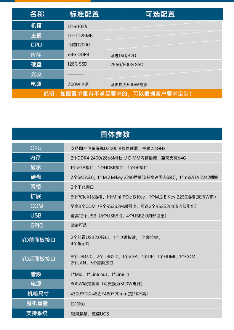 国产化机柜山西工控机,飞腾cpu,适配麒麟统信国产系统,DT-61025-TD2KMB.jpg